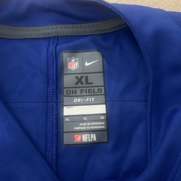 Nike Odell Beckham Jr Royal New York Giants Jersey Blue Jersey Size XL - Picture 7 of 8
